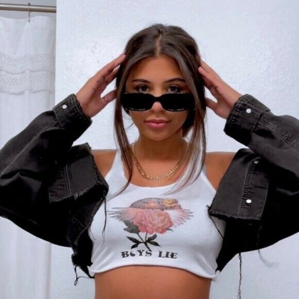 Boys Lie Benson Tank Top White Crop Rib Revolve